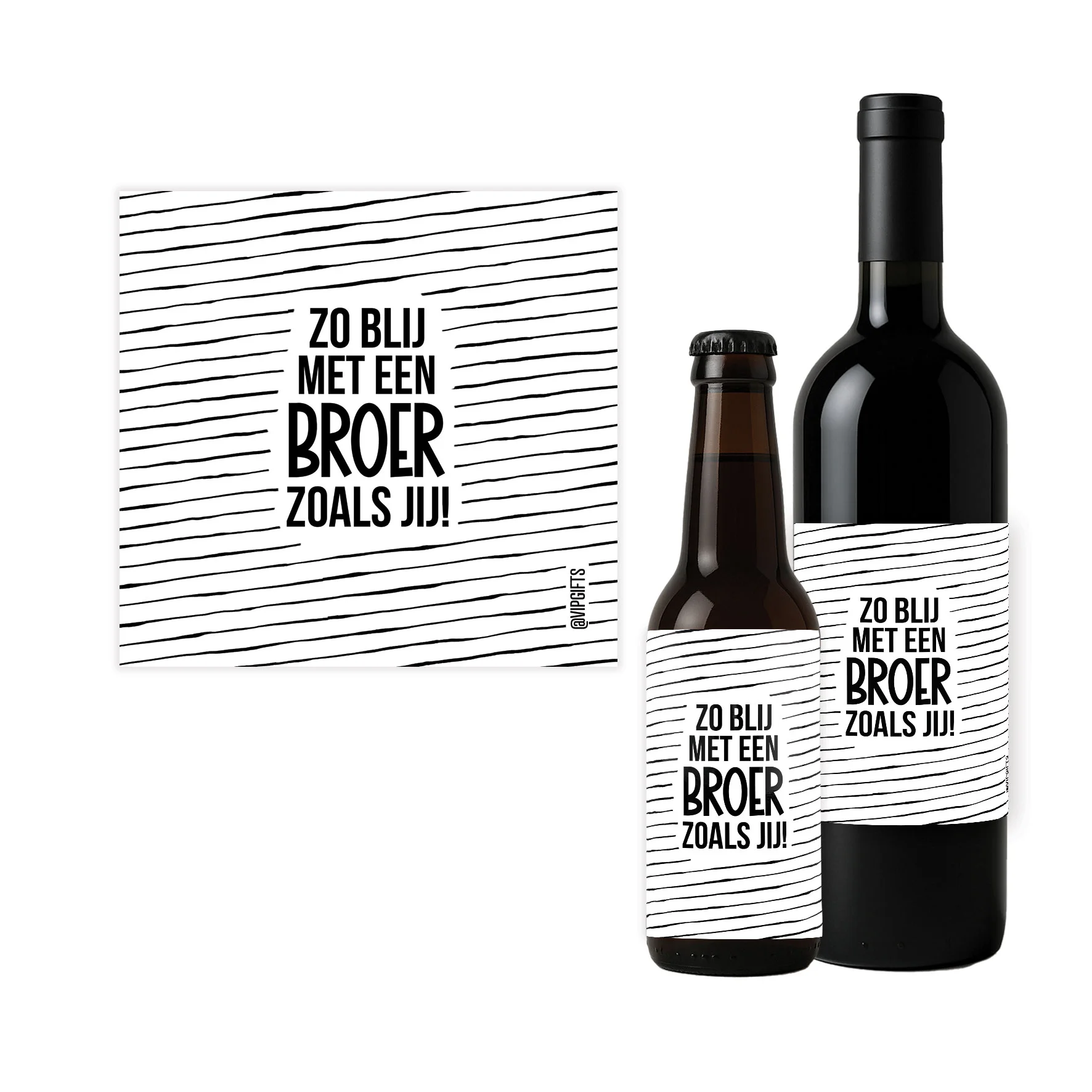 Flesetiket - Blij broer - Blij broer - FLE0046
