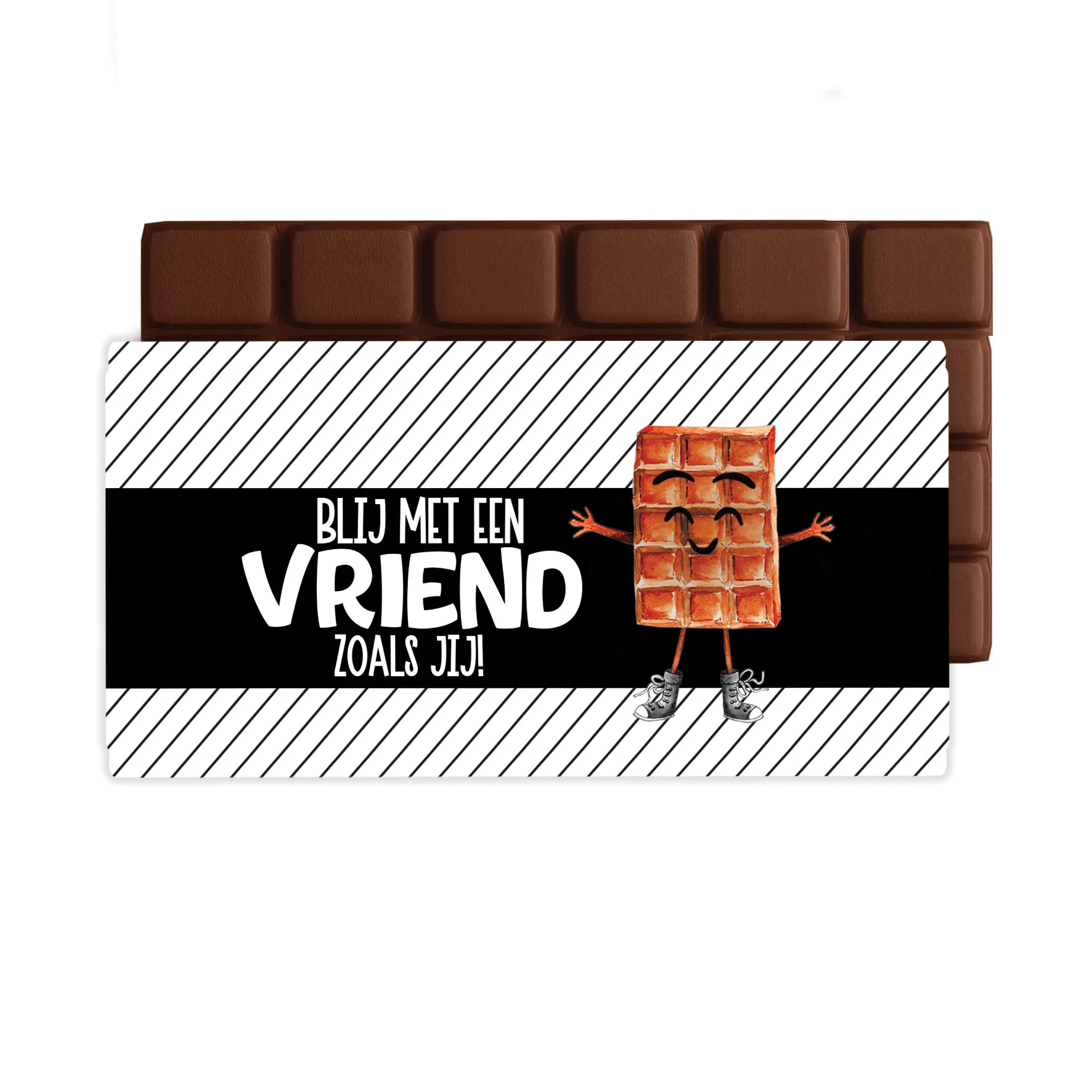 Chocoladegroet - Vriend - Chocoladegroet blij vriend - CHO0025