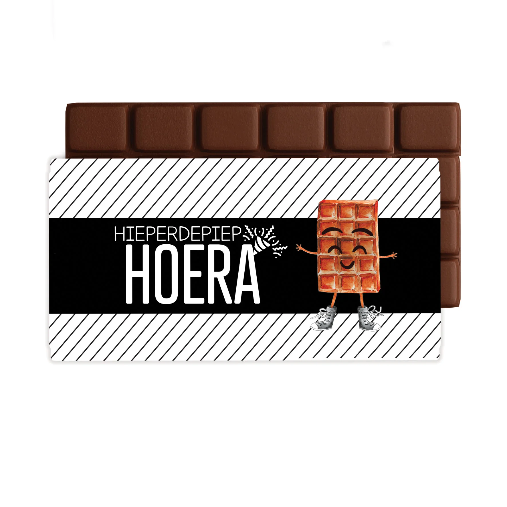 Chocoladegroet -  Hoera - Chocoladegroet hieperdepiephoera - CHO0020