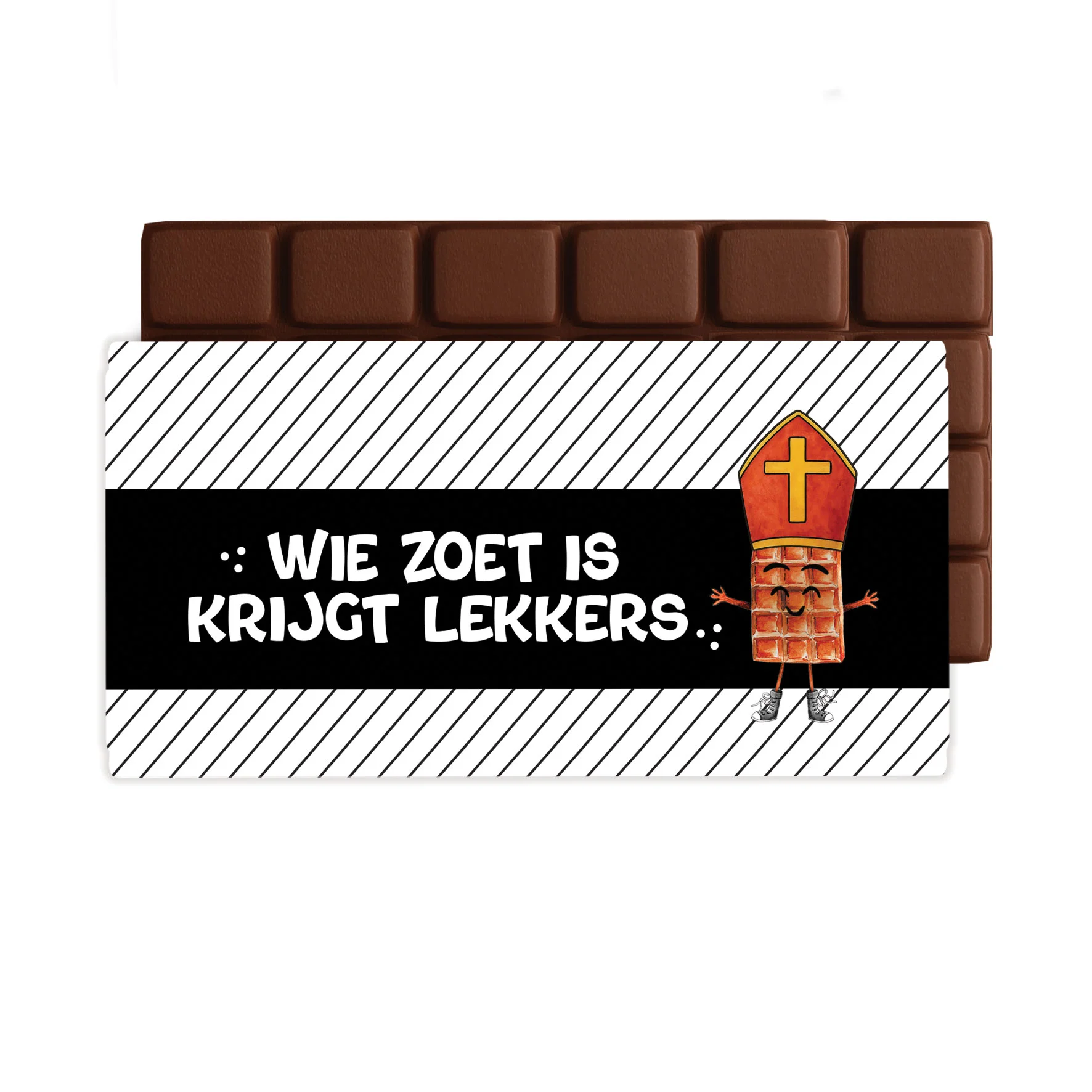 Chocoladegroet - Wie zoet is - Chocoladegroet sinterklaas zoetis 1 - CHO0052