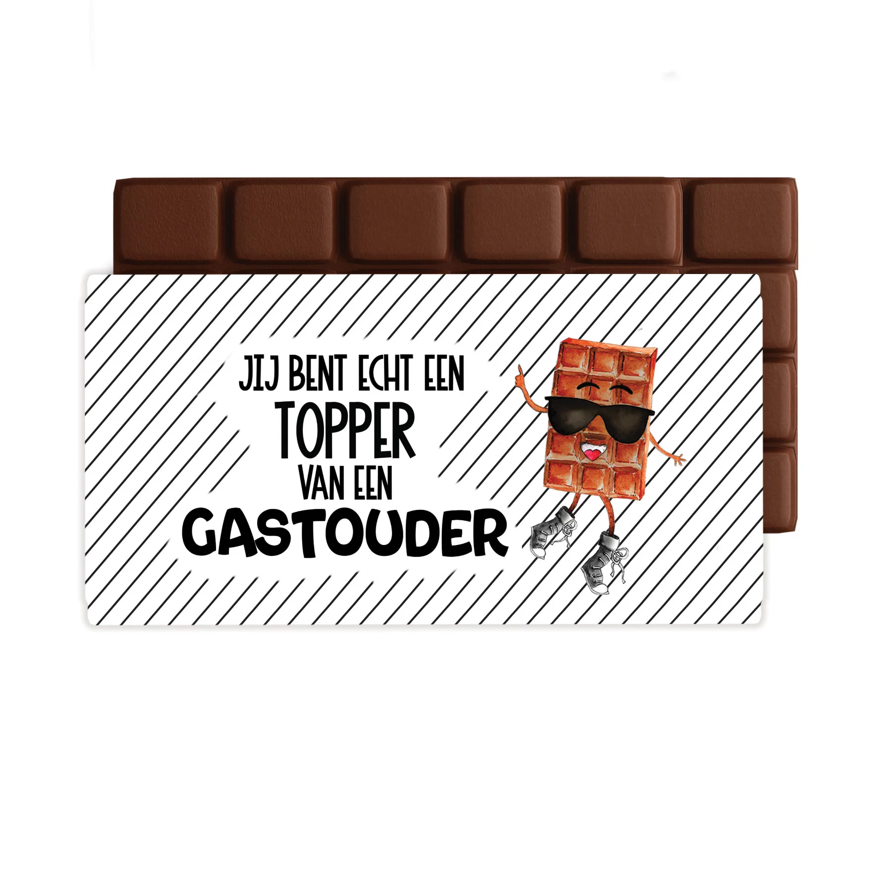Chocoladegroet - Topper gastouder - Chocoladegroet topper gastouder 1 - CHO0051