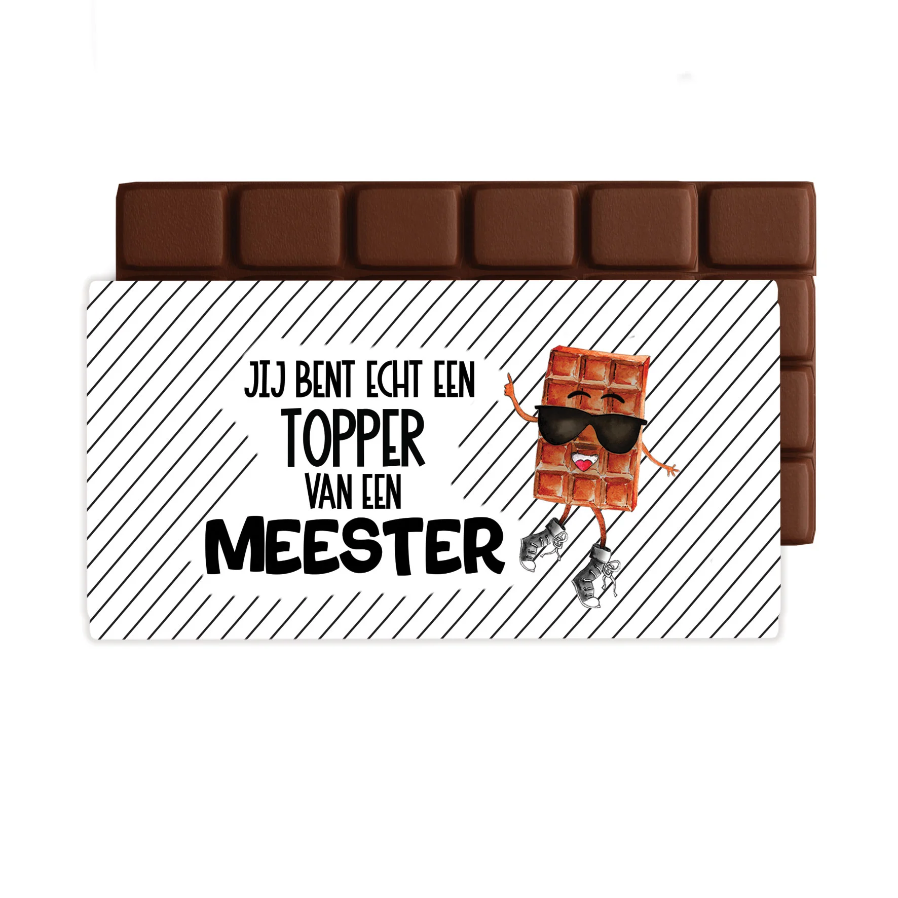 Chocoladegroet - Topper meester - Chocoladegroet topper meester - CHO0047