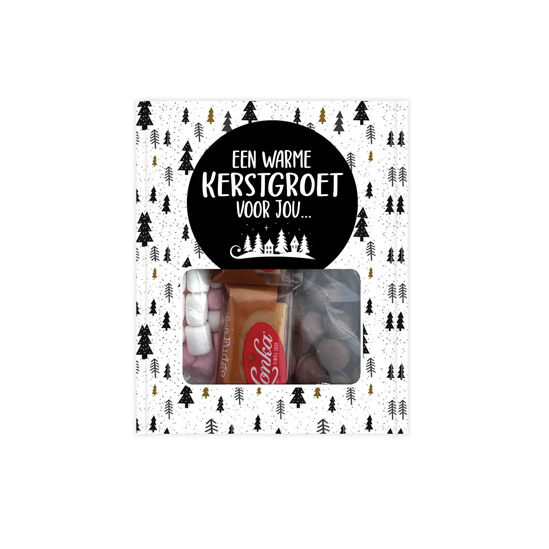 Chocolademelk cadeaudoosje | Warme kerstgroet - Chocomelk cadeaudoosje kerstgroet - CHOD0040