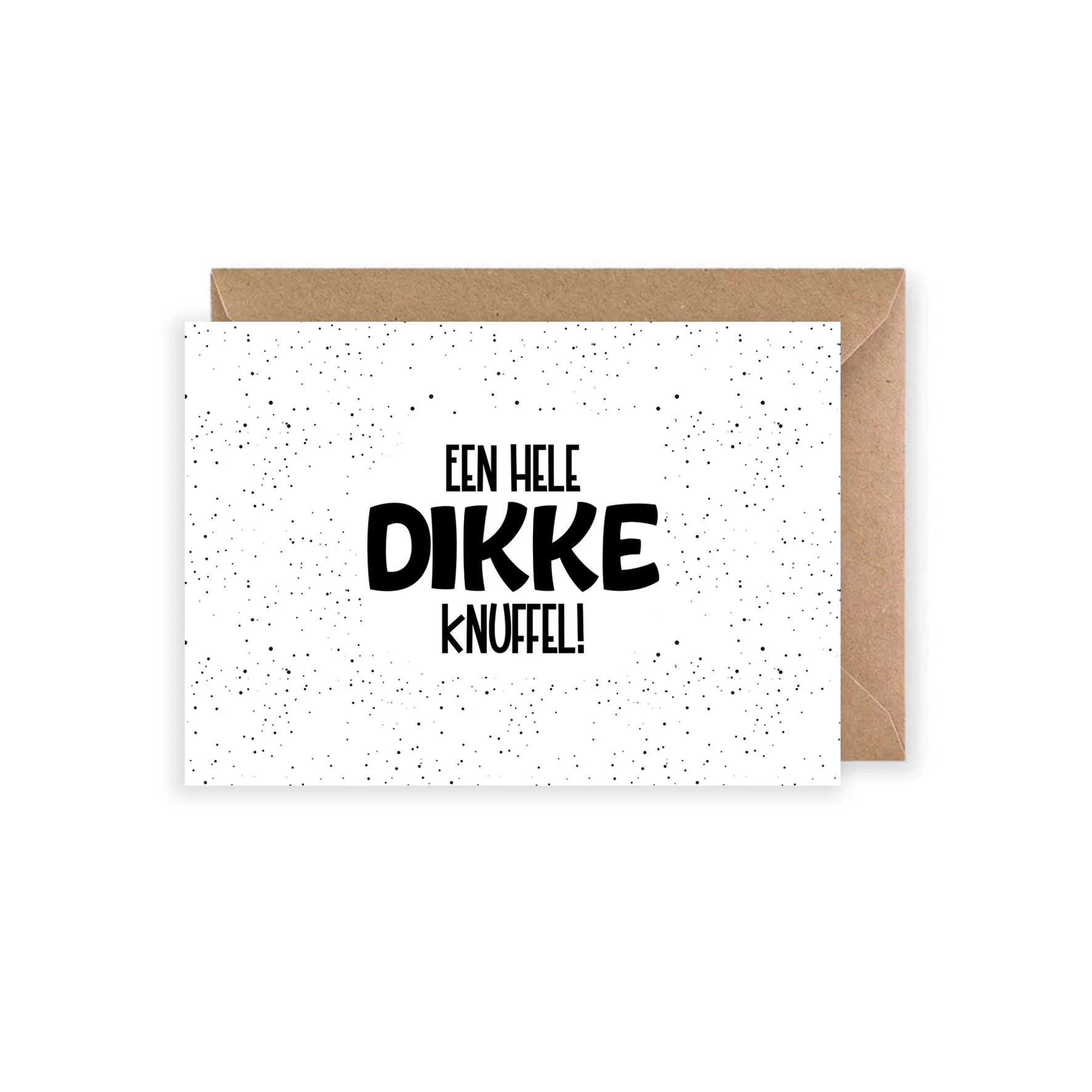 Wenskaart | Knuffel - Dikkeknuffel - ANS0010