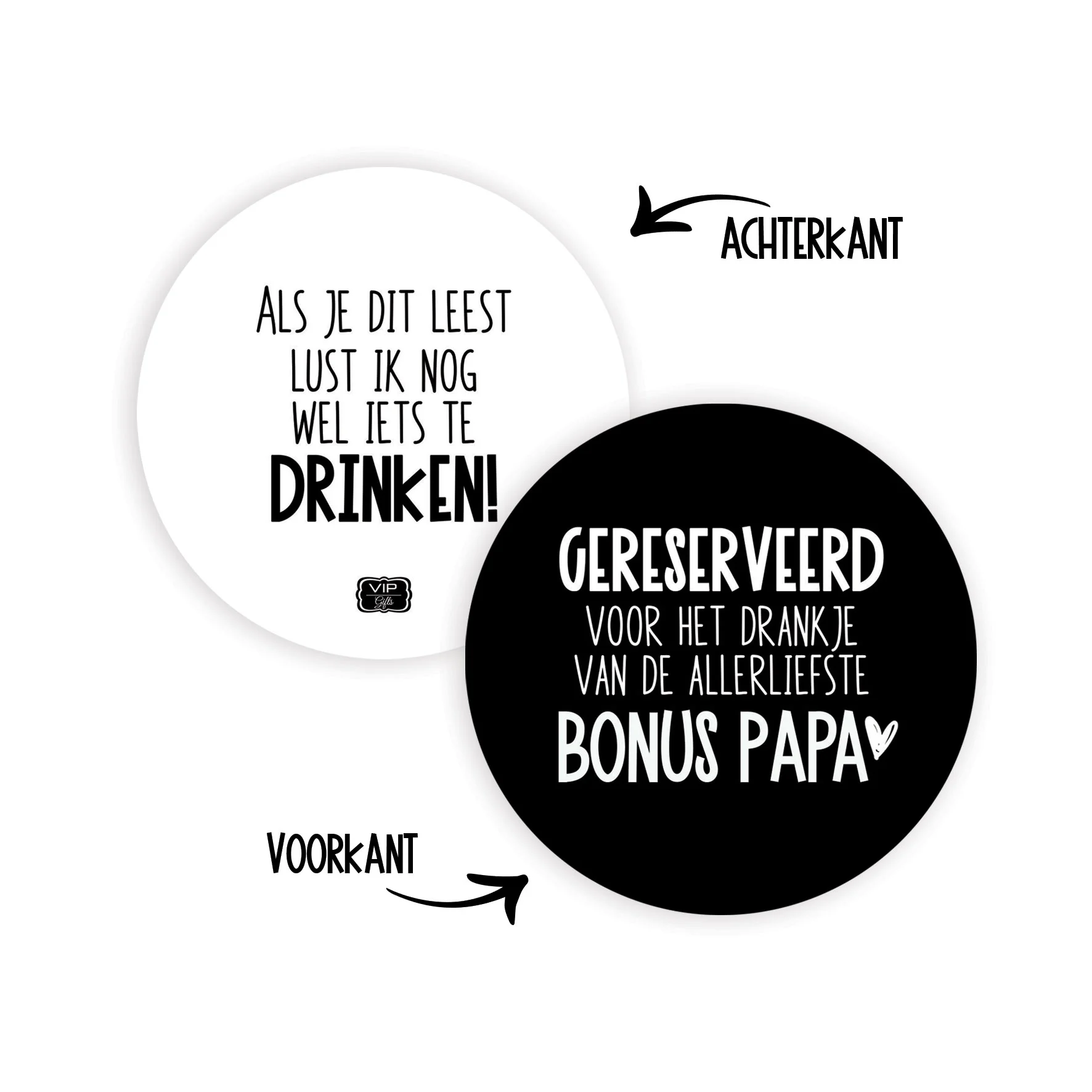 Onderzetter - Gereserveerd BonusPAPA - Gereserveerd bonus papa 1 - OND0011
