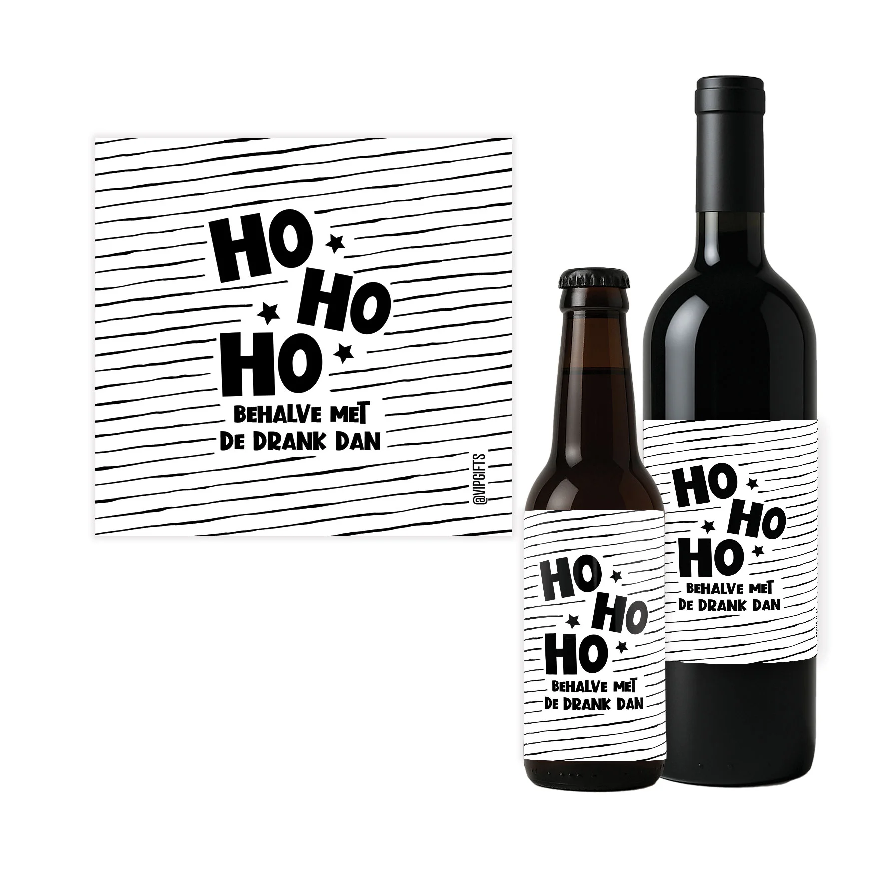 Flesetiket - Ho Ho Ho - Hohoho drank - FLE0077