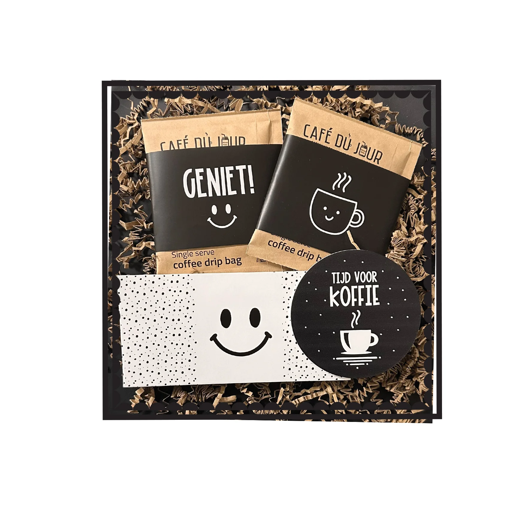 Koffie cadeaubox | Oma - Inhoud koffiepakket 7 - KOFCB0009