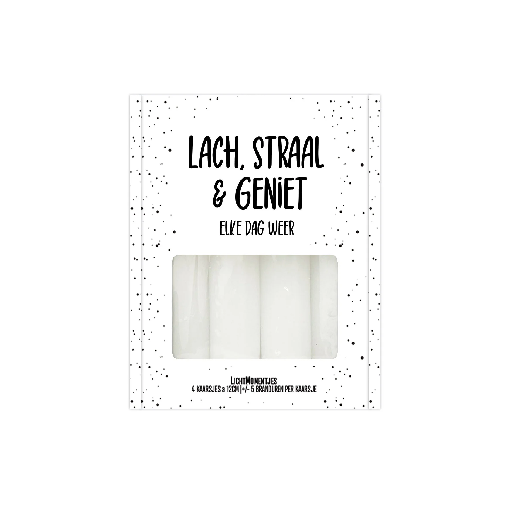 Kaarsen-Cadeaudoosje | Lach, straal, geniet - Kaarsen cadeaudoosjes lach straal geniet - LICH0005