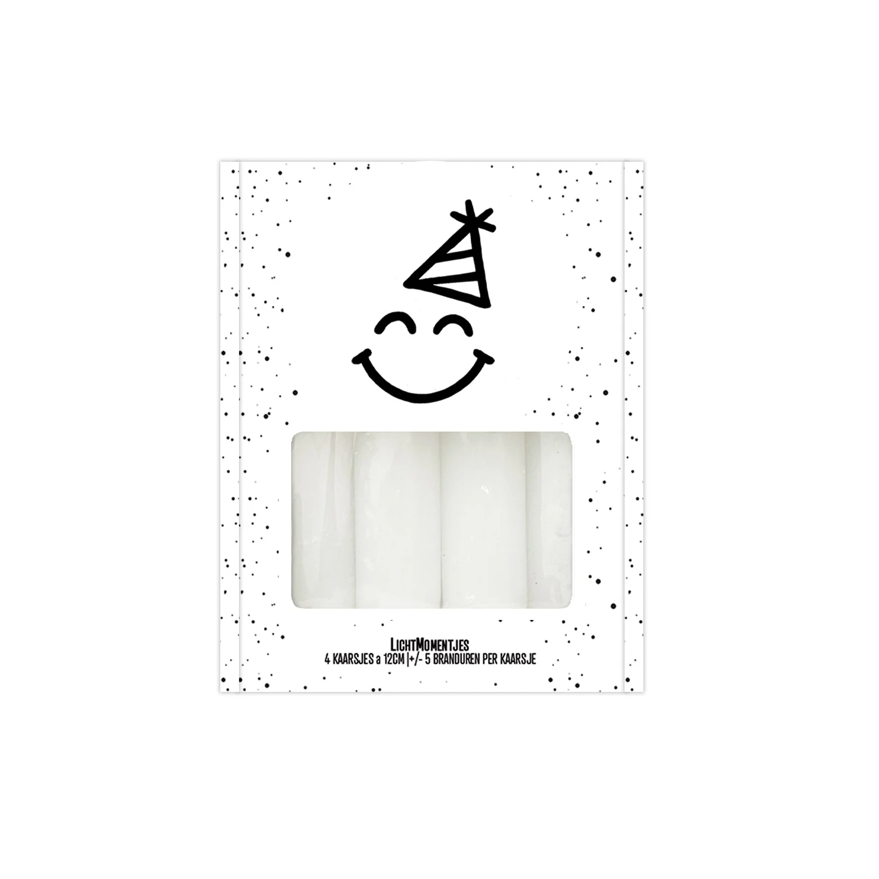Kaarsen-Cadeaudoosje | Smiley feest - Kaarsen cadeaudoosjes smiley feest - LICH0002