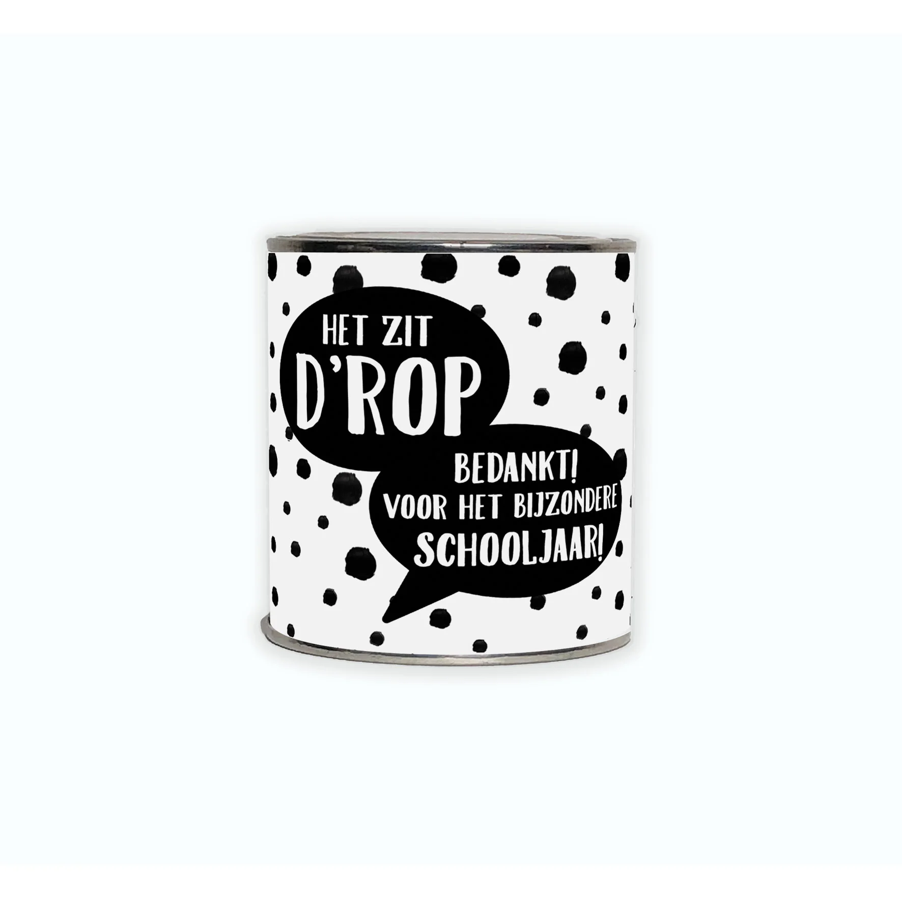 Cadeaublikje | D'rop BIJZONDER schooljaar - Kadoblikje drop schooljaar bijzonder - BLK0052