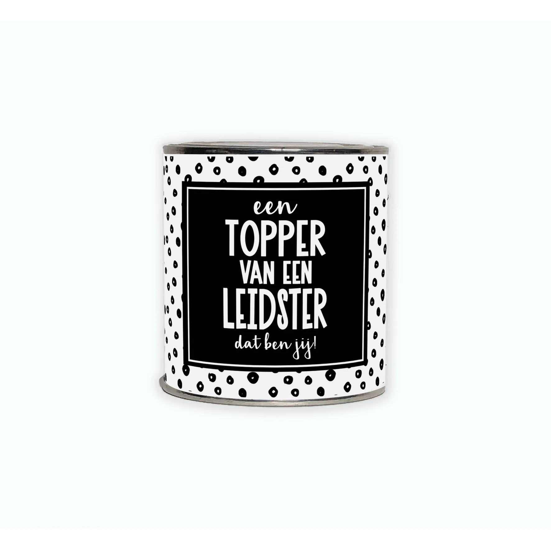 Cadeaublikje | Topper Leidster - Kadoblikje topper leidster - BLK0062