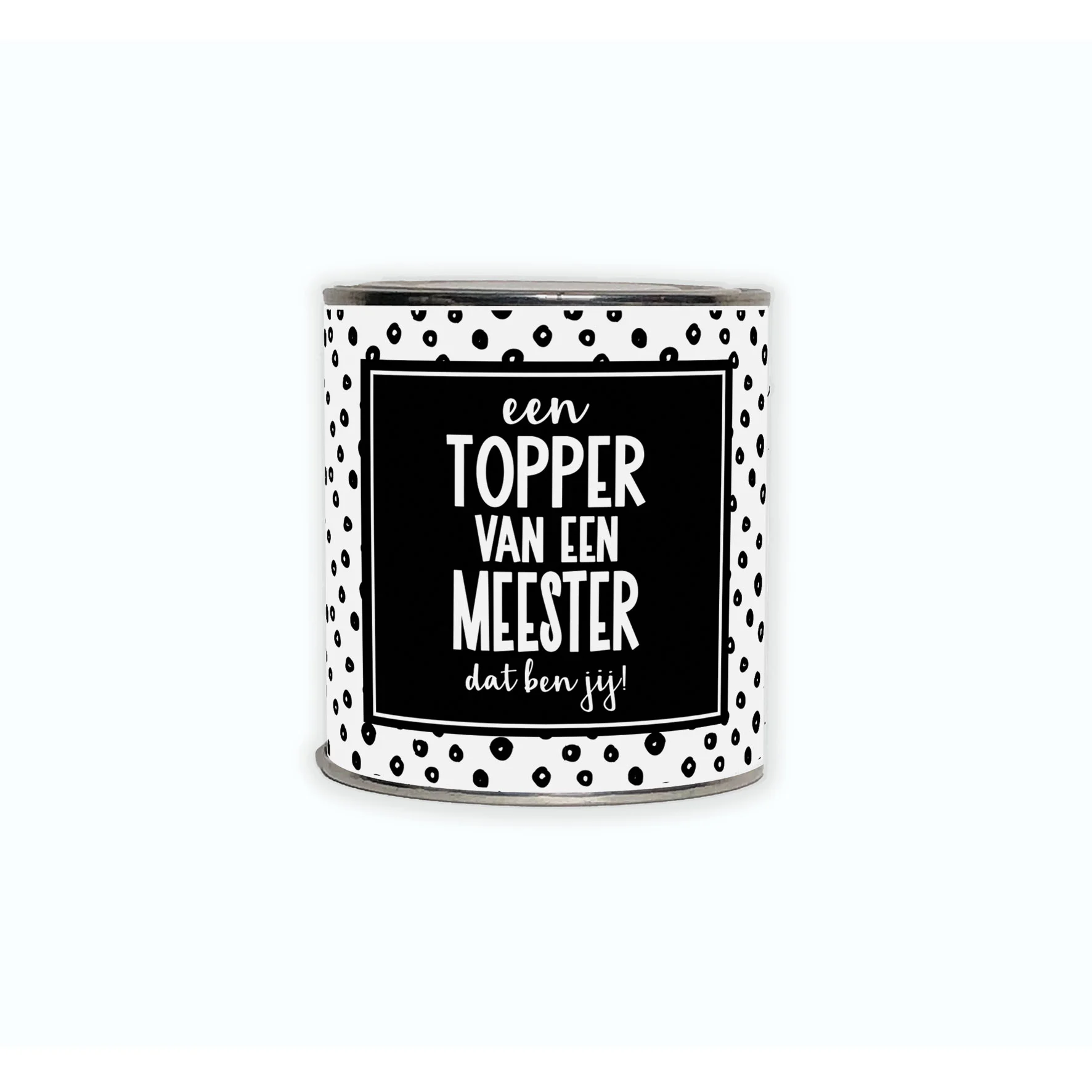 Cadeaublikje | Topper meester - Kadoblikje topper meester - BLK0055