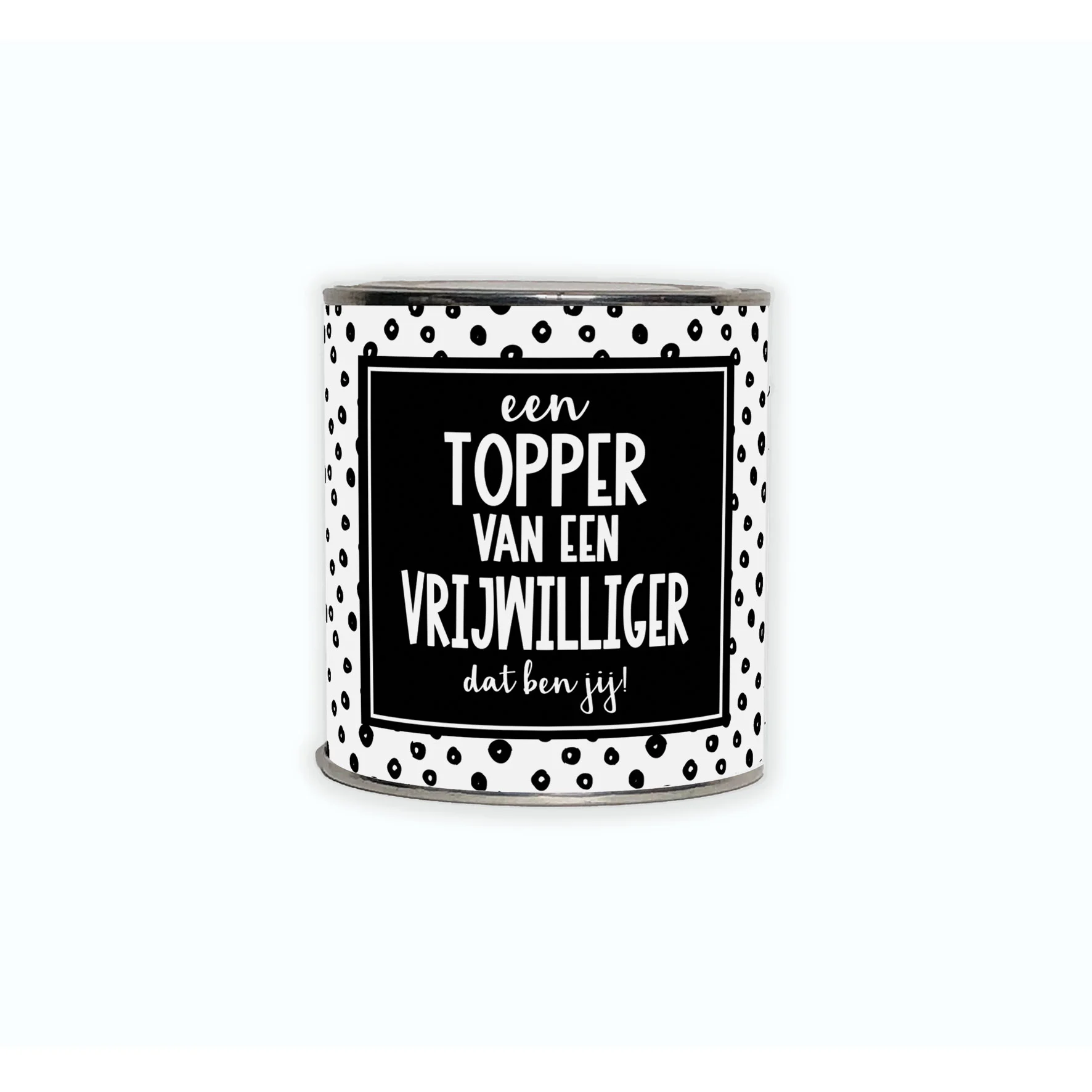 Cadeaublikje | Topper Vrijwilliger - Kadoblikje topper vrijwilliger - BLK0088