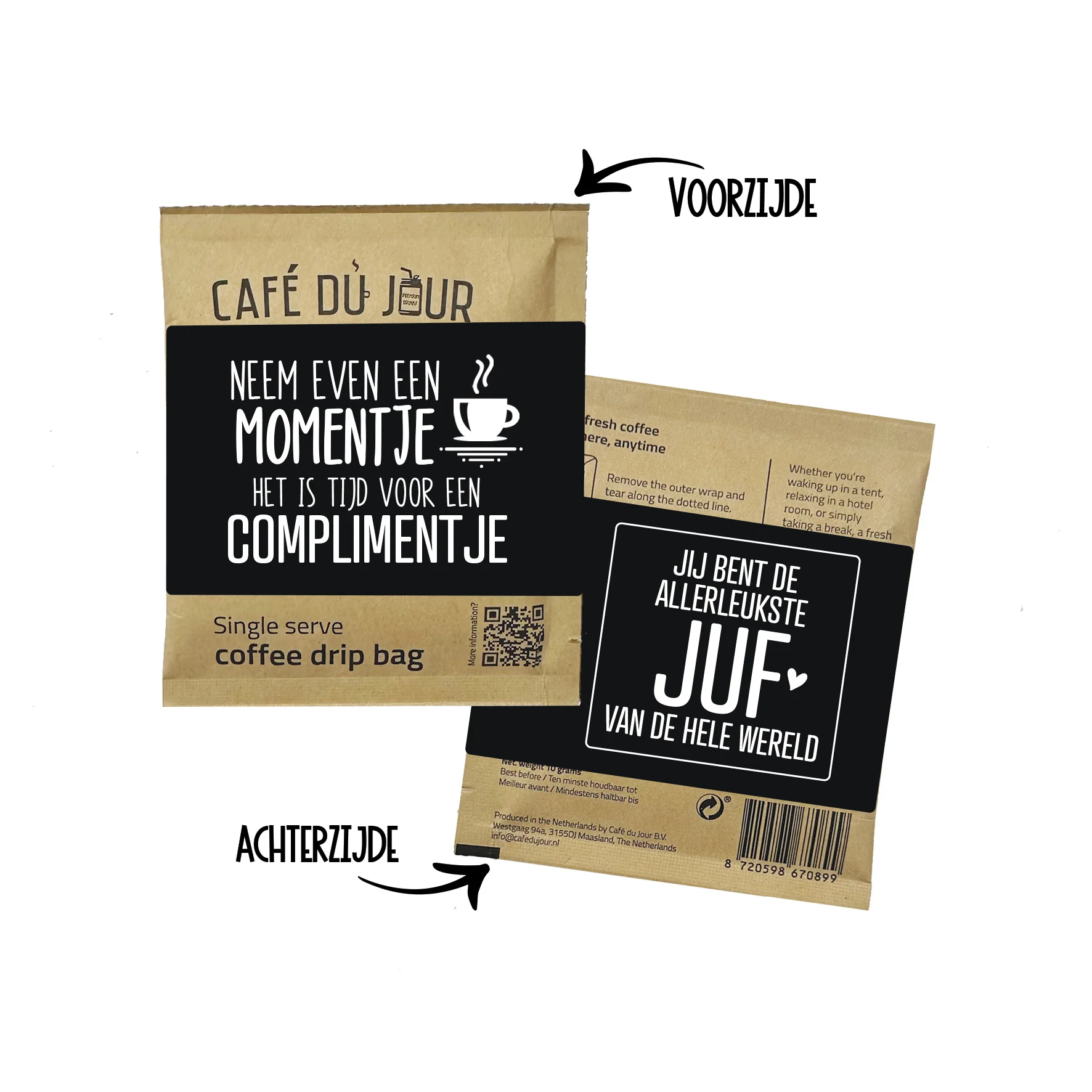 Koffiepost - Compliment | Juf - Koffie compliment juf - KOF0022