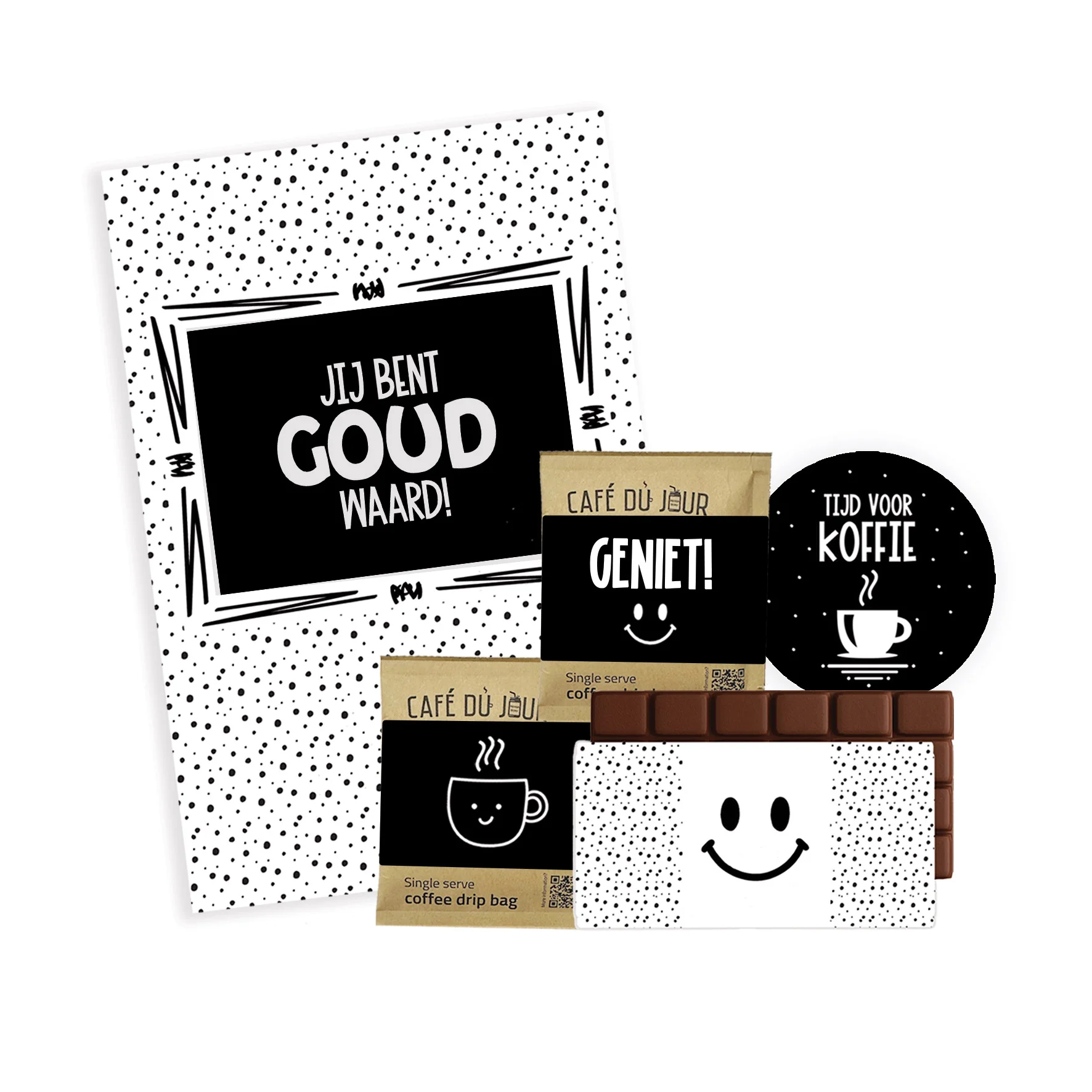 Koffie cadeaubox | Goud Waard - Koffie stip goudwaard - KOFCB0022