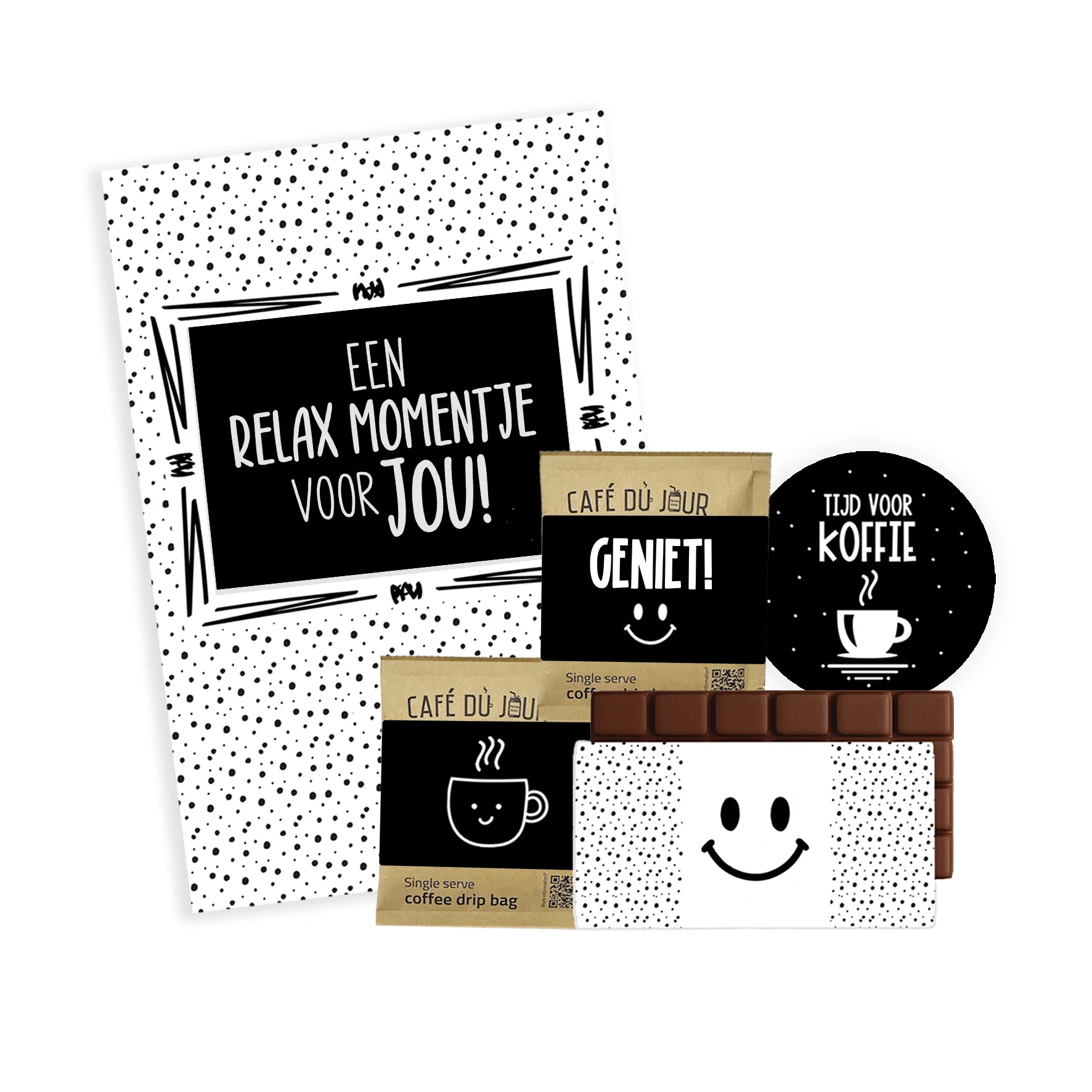 Koffie cadeaubox | Relaxmomentje - Koffie stip relaxmomentje - KOFCB0015