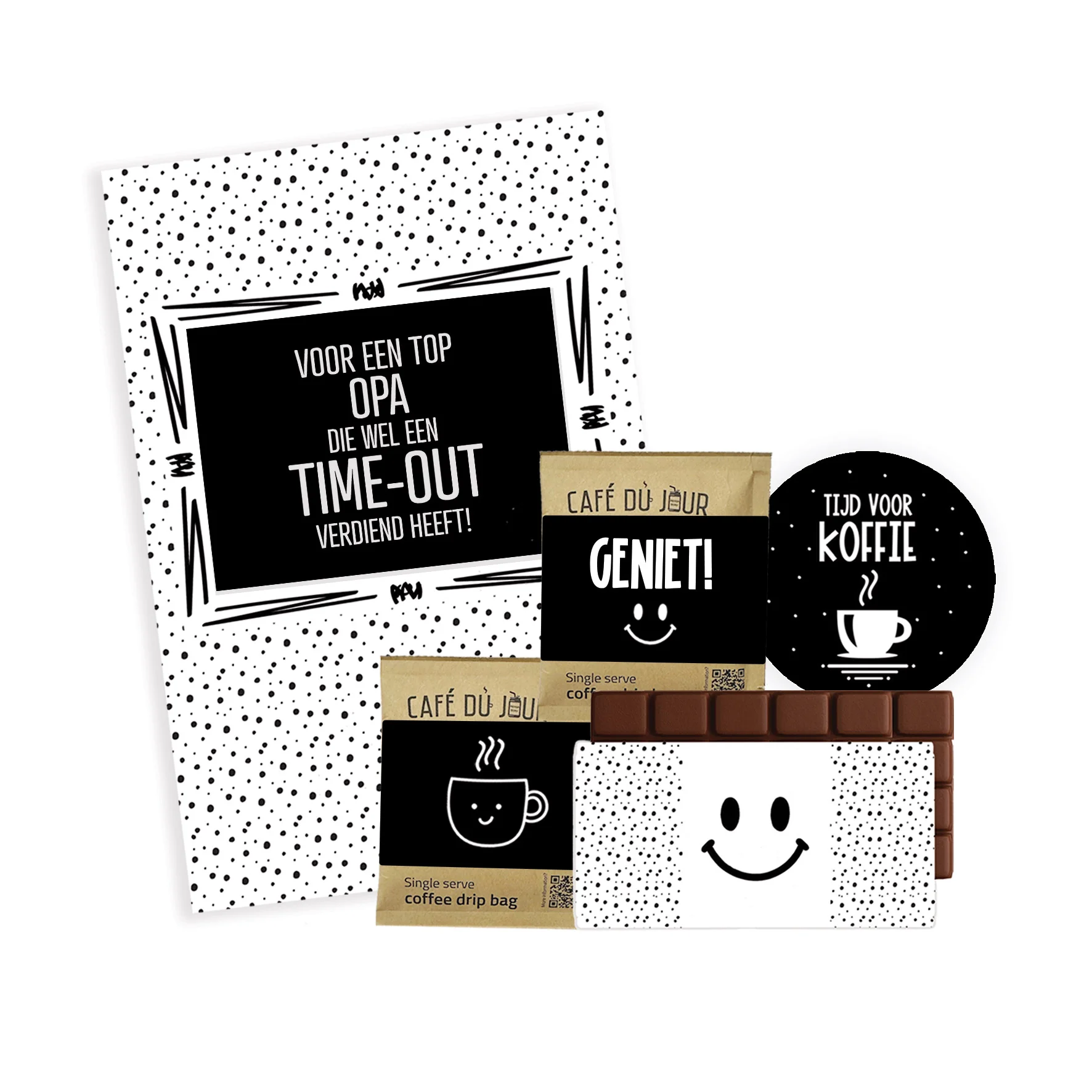Koffie cadeaubox | Opa - Koffie stip timeout opa - KOFCB0011