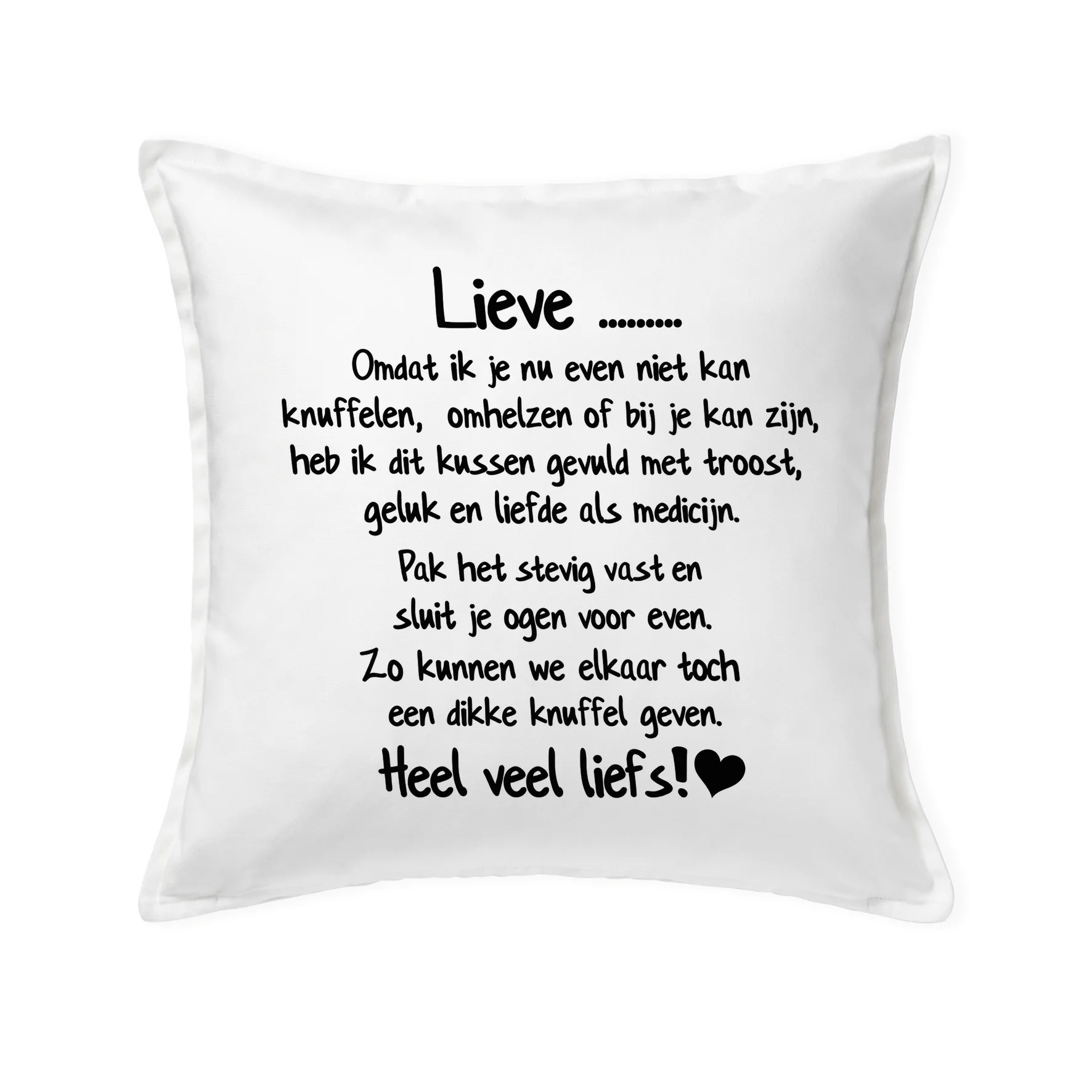Kussen| Knuffel medicijn - Kussen medicijn ik - KU0002