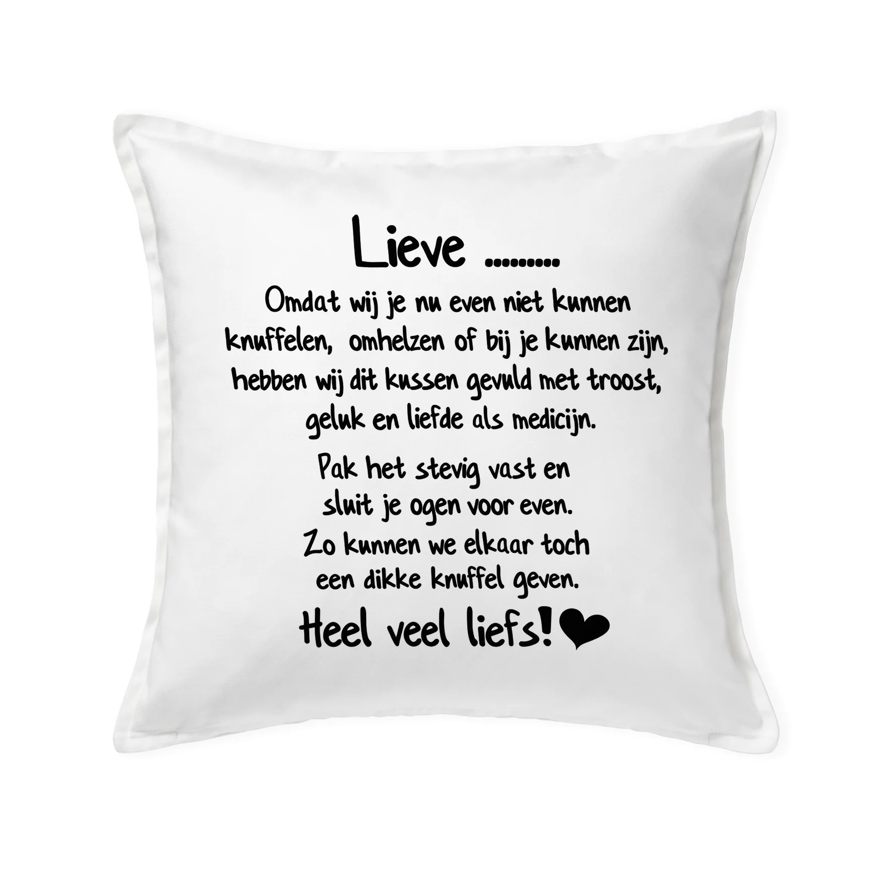 Kussen| Knuffel medicijn - Kussen medicijn wij - KU0002