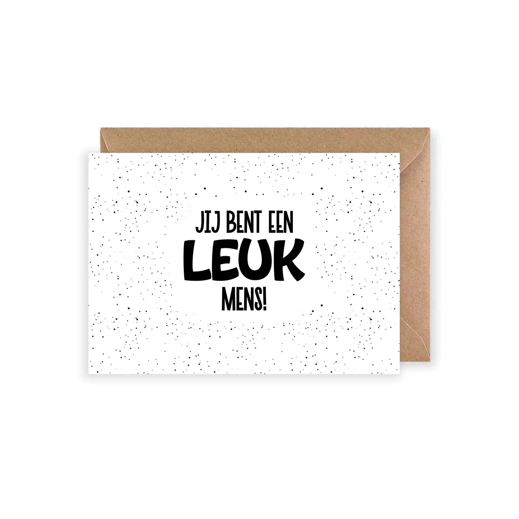 Wenskaart | Leuk mens - Leukmens 1 - ANS0016