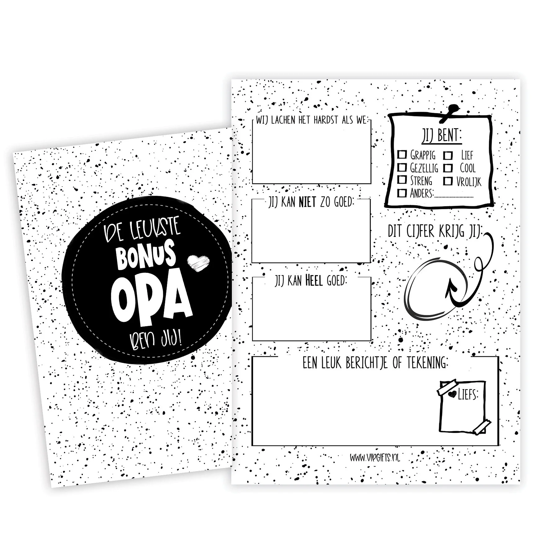 Invulkaart  | bonusopa - Leukste bonusopa - INVK0010