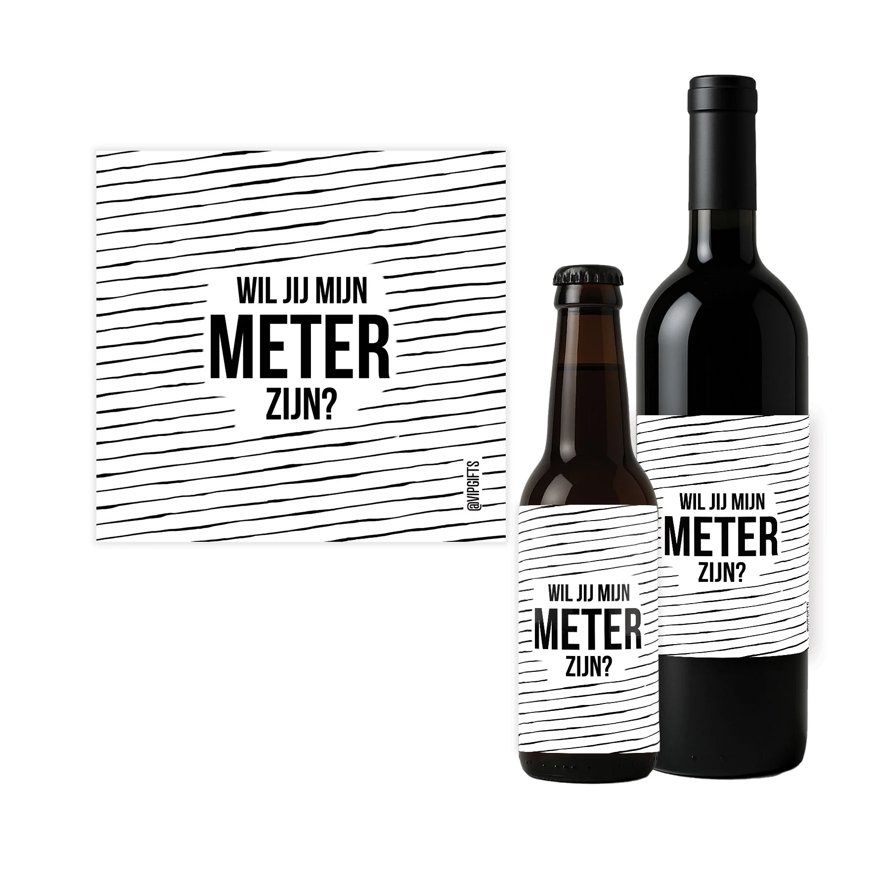Flesetiket - Meter zijn - Meter zijn - FLE0035