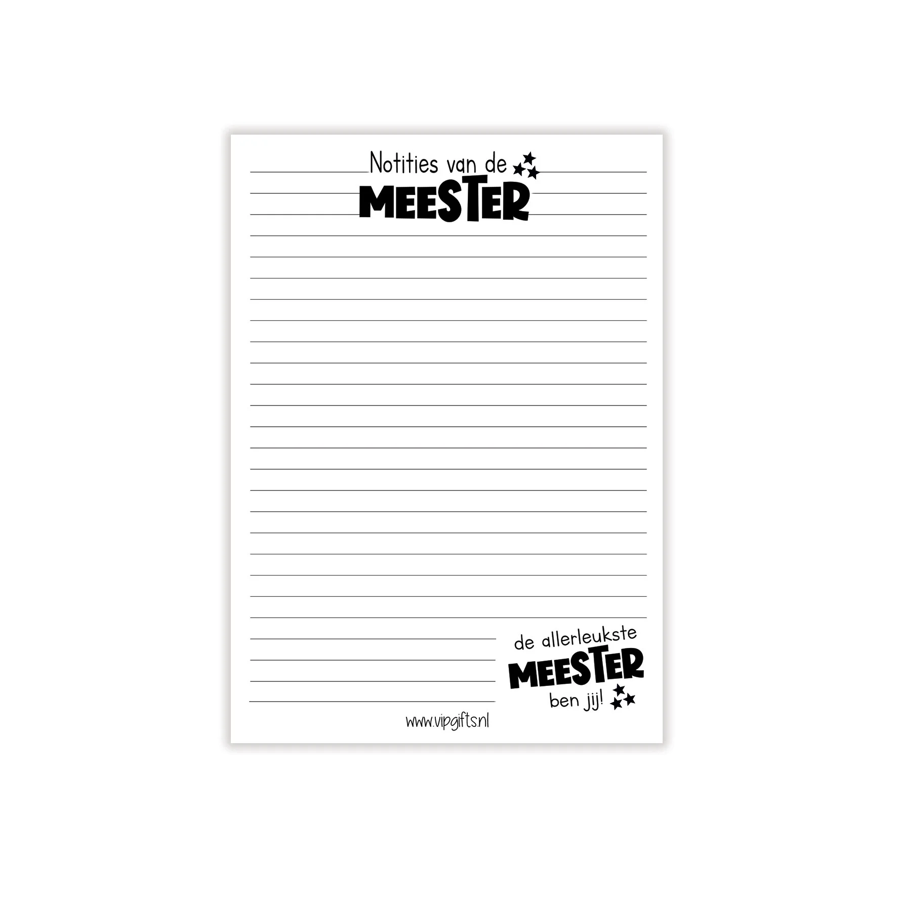 Notitieblokje | Meester - Notitieboekjes meester - NOT0011