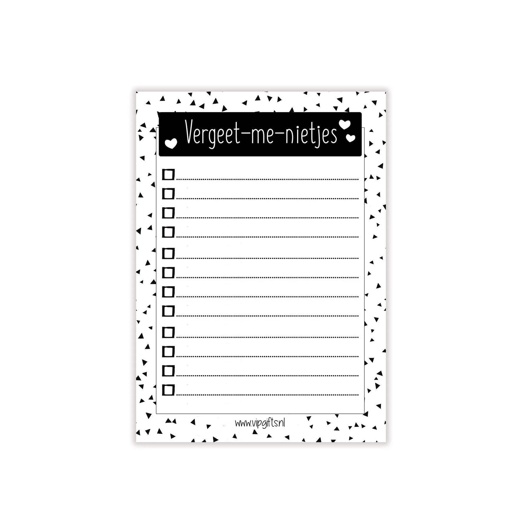 Notitieblokje | Vergeet me nietjes - Notities vergeetmenietjes - NOT0002
