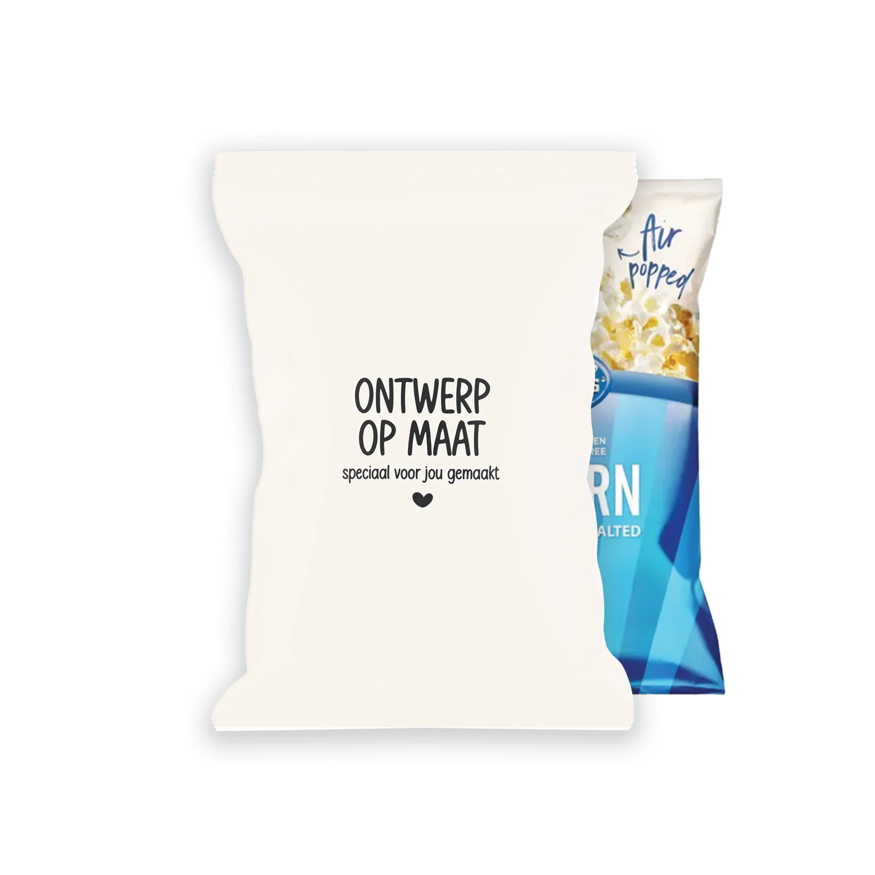 Popcornzakje HEEL | Ontwerp op maat - Ontwerp op maat popcorn heel - POPCORN-HEEL-K&K-0001