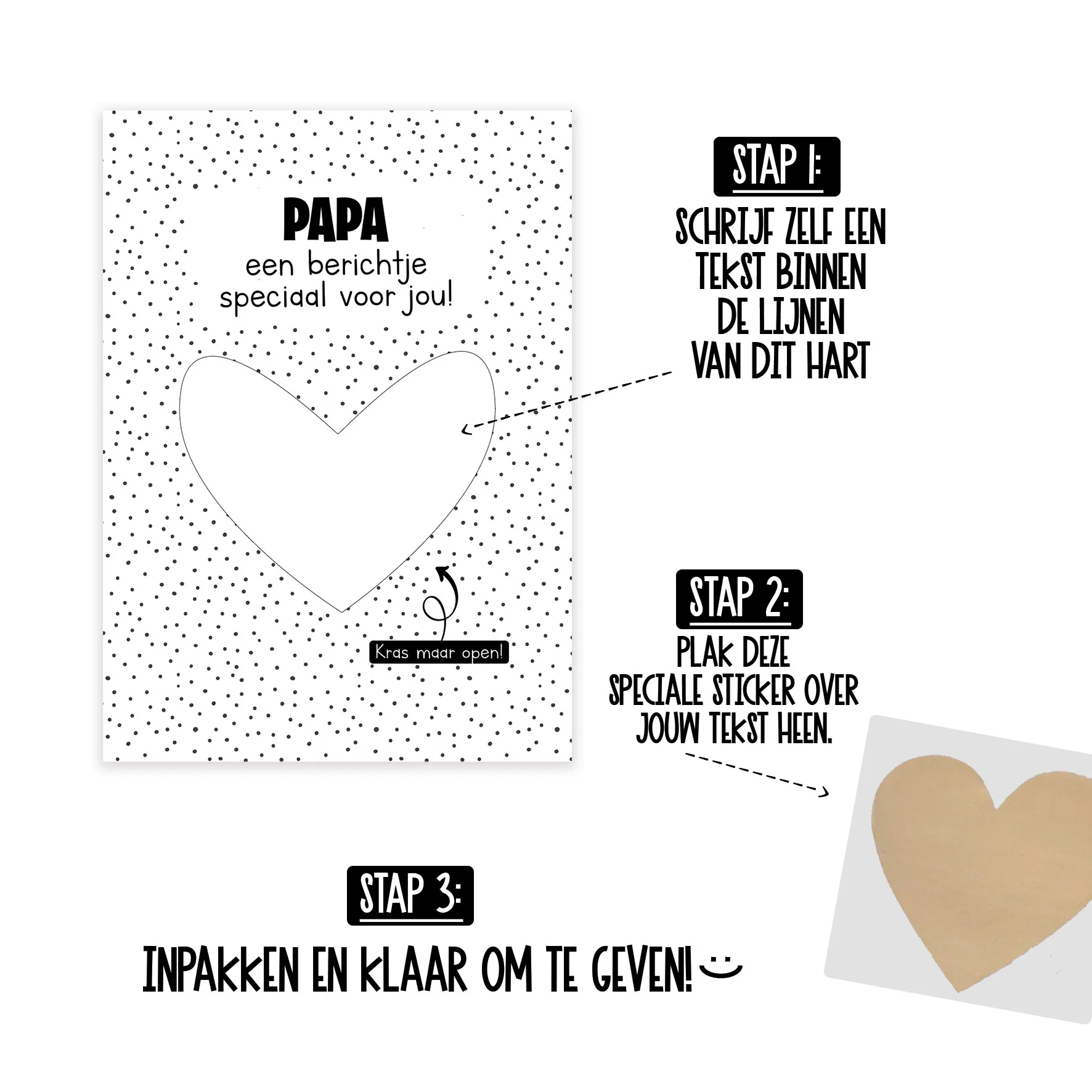 Kraskaart | Papa - Papa uitleg 1 - KRA0003