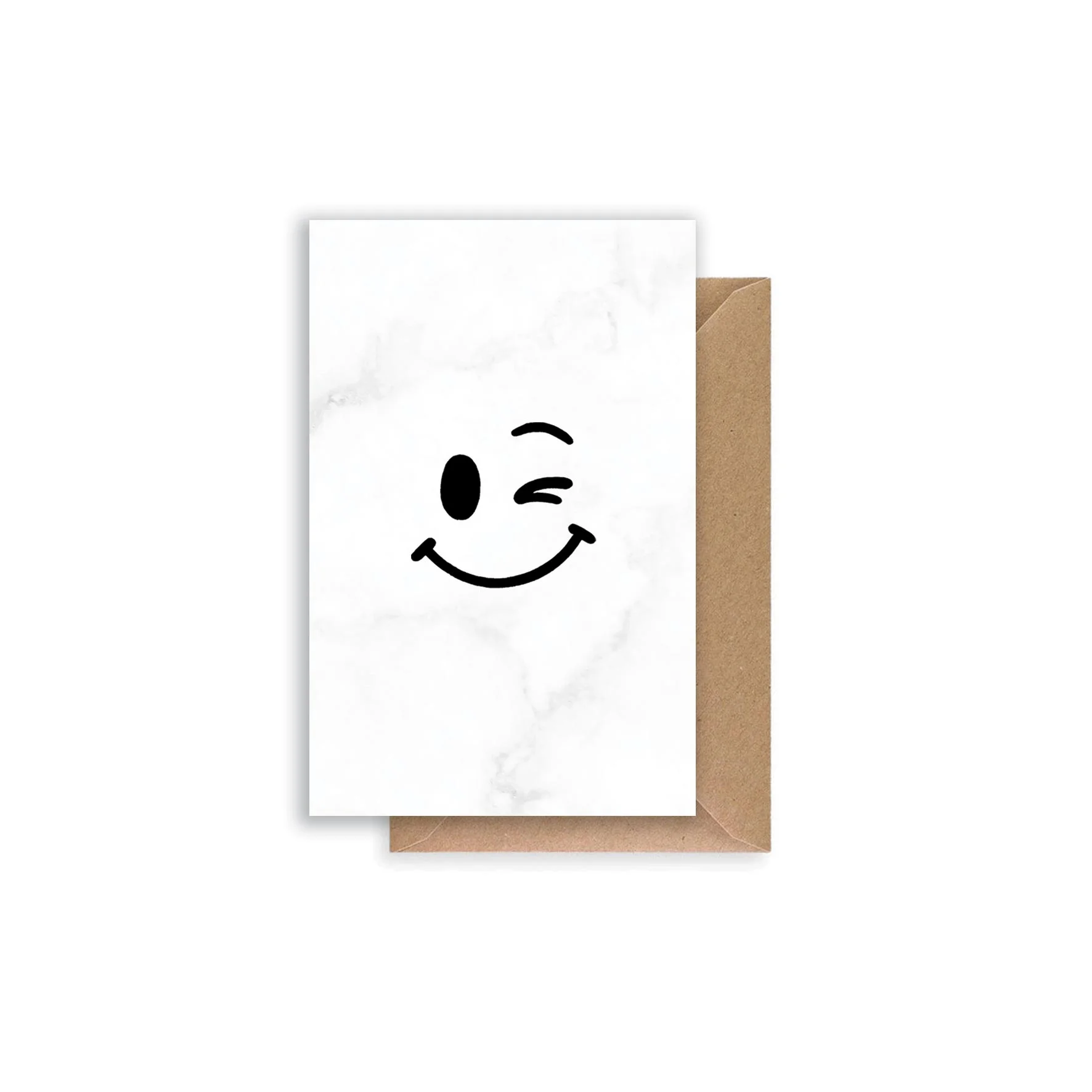 Minikaart | Smiley Knipoog - Smiley knipoog - MKA0004