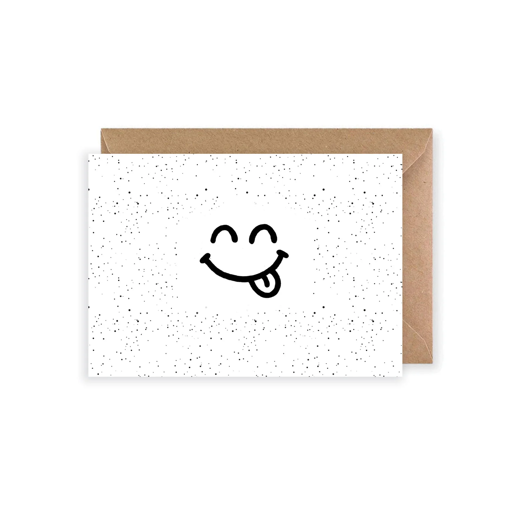 Wenskaart | Smiley tong - Smiley tong - ANS0005