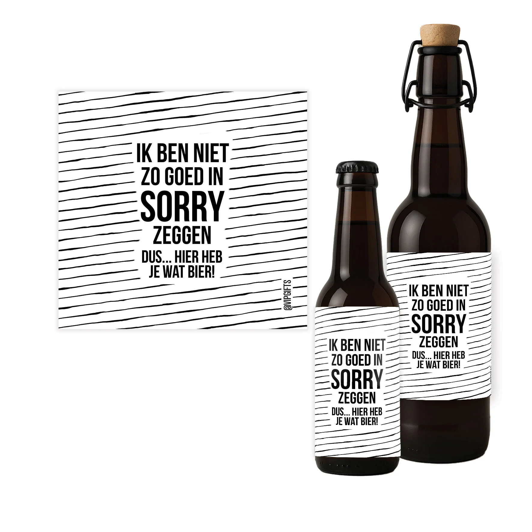 Flesetiket - Sorry Bier - Sorry bier - FLE0021