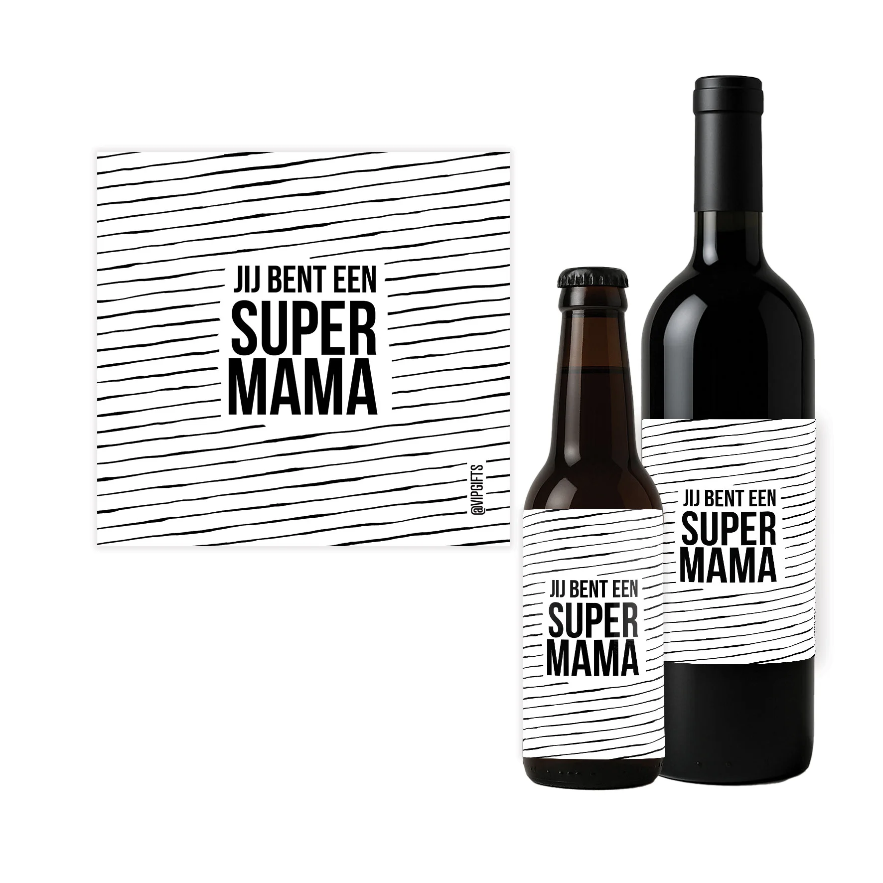 Flesetiket - Super mama - Super mama - FLE0064