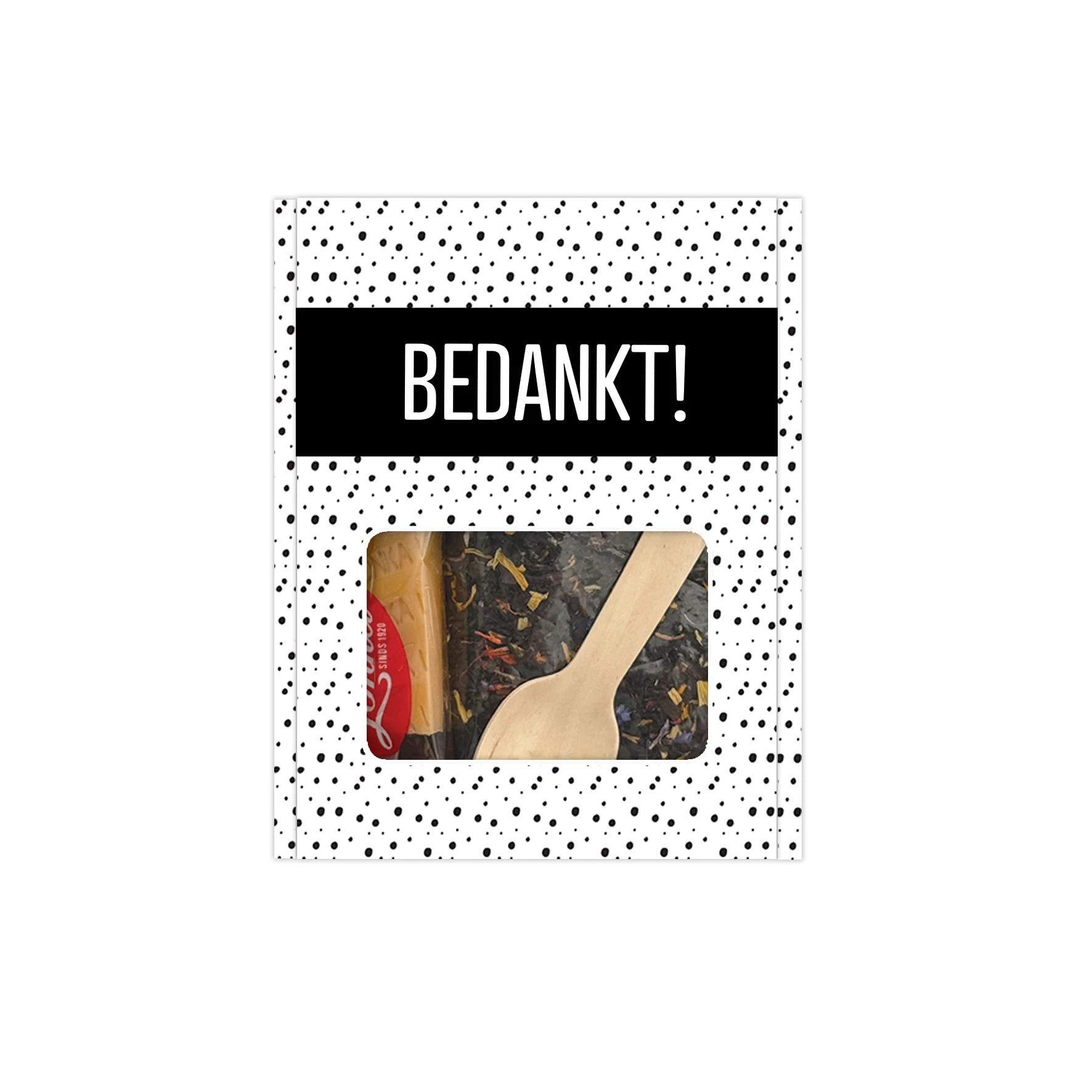 Thee cadeaudoosje &ndash; bedankt - Thee cadeaudoosje bedankt - THEC0009