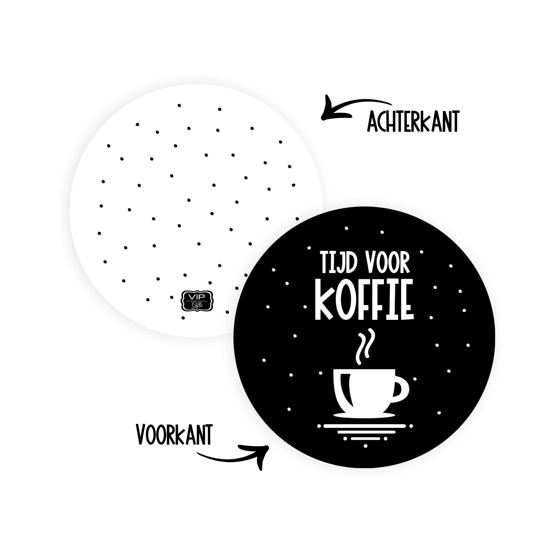 Onderzetter - Tijd voor Koffie - Tijdvoorkoffie - OND0007