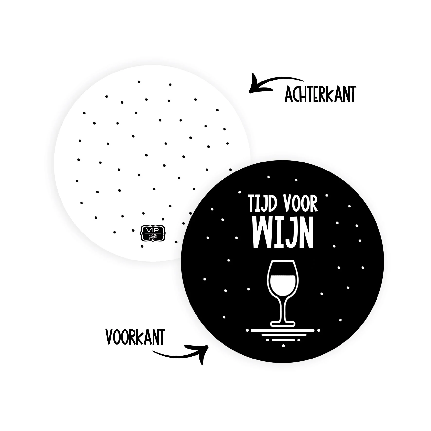 Onderzetter - Tijd voor wijn - Tijdvoorwijn - OND0002