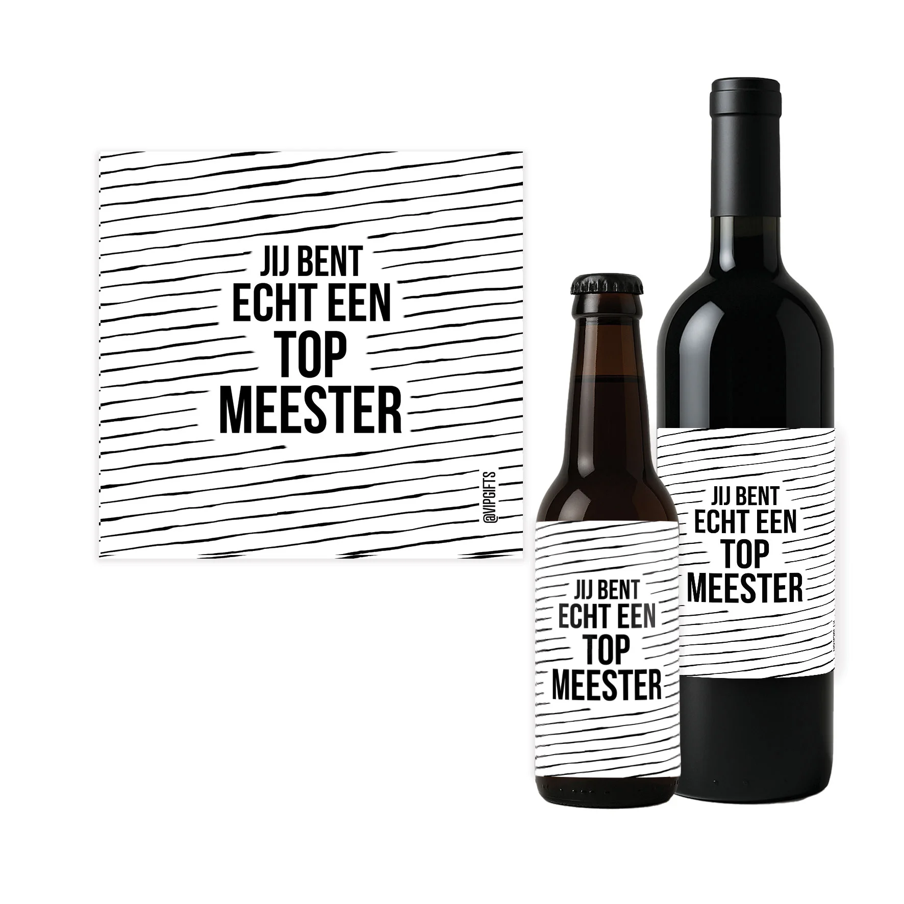 Flesetiket - Top Meester - Top meester - FLE0041
